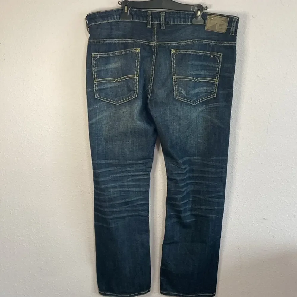 Buffalo David Button Men Six Basic The Since 1973 Straight Leg Jeans Size 40